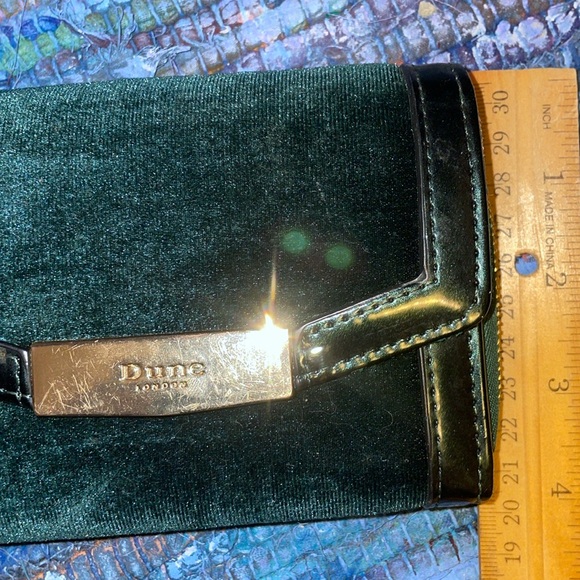 Dune London Green Velvet Wallet - Picture 12 of 13